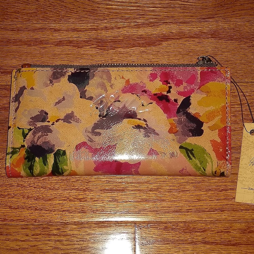 Floral Rainforest Leather Wallet, Patricia Nash